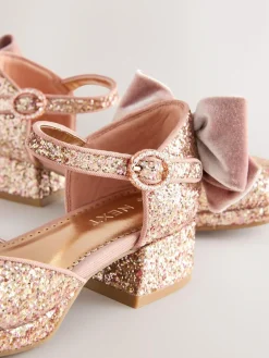 New Next Platform Heel Occasion Shoes Pink