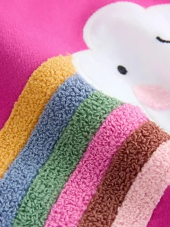 Next Pink Rainbow Cloud Character Long Sleeve T-Shirt (3mths-7yrs)^ Tops|Tops
