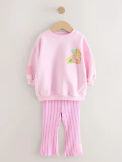 Sale Next Pink Rapunzel Disney Princess Sweatshirt & Flare Leggings Set (3mths-7yrs)