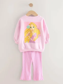 Sale Next Pink Rapunzel Disney Princess Sweatshirt & Flare Leggings Set (3mths-7yrs)