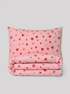 Best Next Pink Red Hearts Duvet Cover and Pillowcase Set
