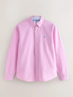 Next Pink Regular Fit Long Sleeve Oxford Shirt^ Shirts