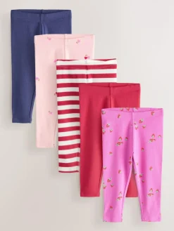 Next Ribbed Leggings 5 Pack (3mths-7yrs)^ Pants & Leggings|Pants & Leggings