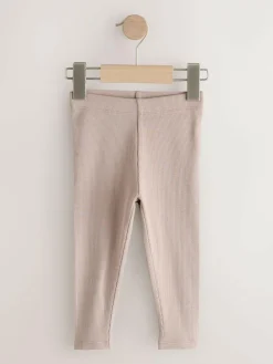 Next Pink Ribbed Leggings 5 Pack (3mths-7yrs)^ Newborn Clothing|Pants & Leggings