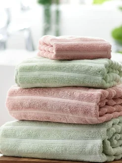 Discount Next Ribbed Towel Pink