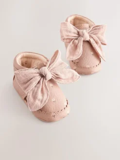 Discount Next Baby Floral Print Boots (0-18mths) Pink Rust