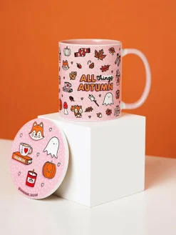 Next Pink Sam Jayne All Things Autumn Mug Set^ Mugs & Cups