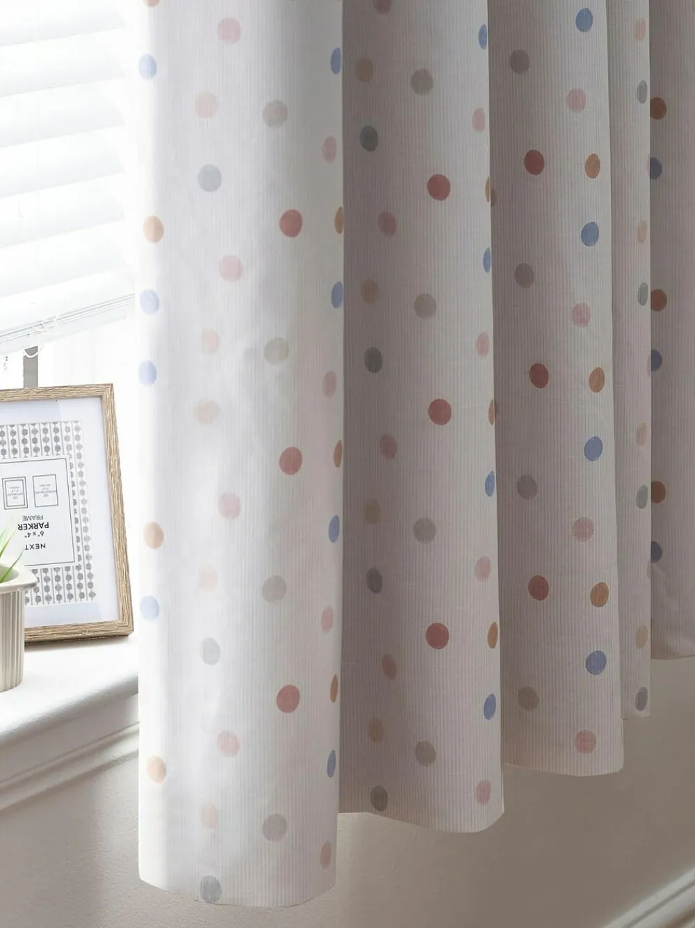 Next Pink Scandi Spot Eyelet Blackout Curtains^ Curtains & Blinds