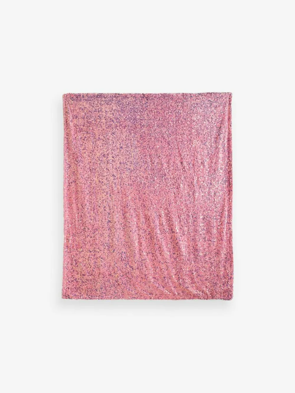 Next Pink Sequin Super Soft Fleece Throw Blanket