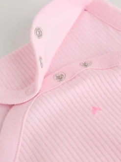 Discount Next Pink Short Sleeve Baby Bodysuits 5 Pack