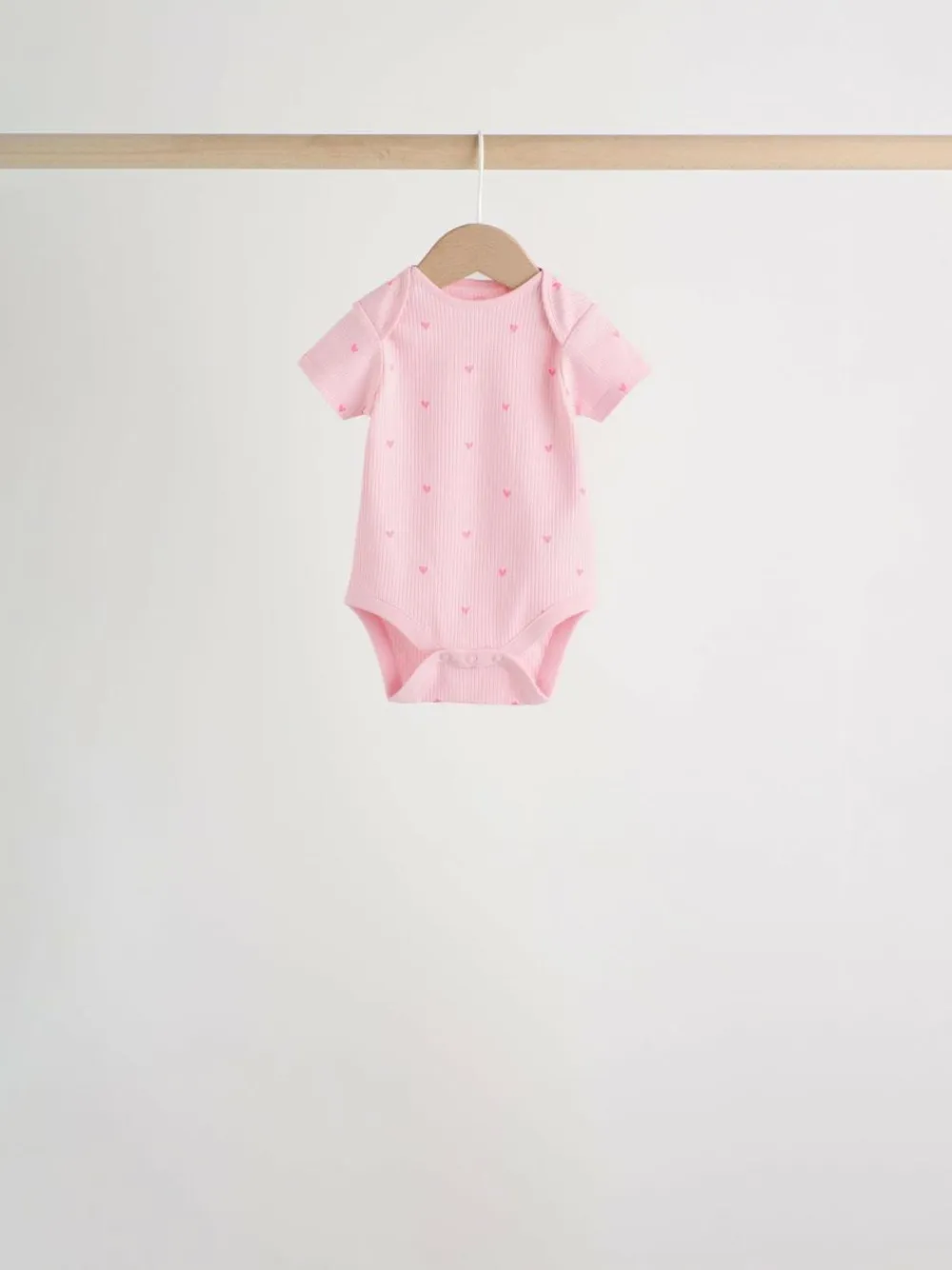 Discount Next Pink Short Sleeve Baby Bodysuits 5 Pack
