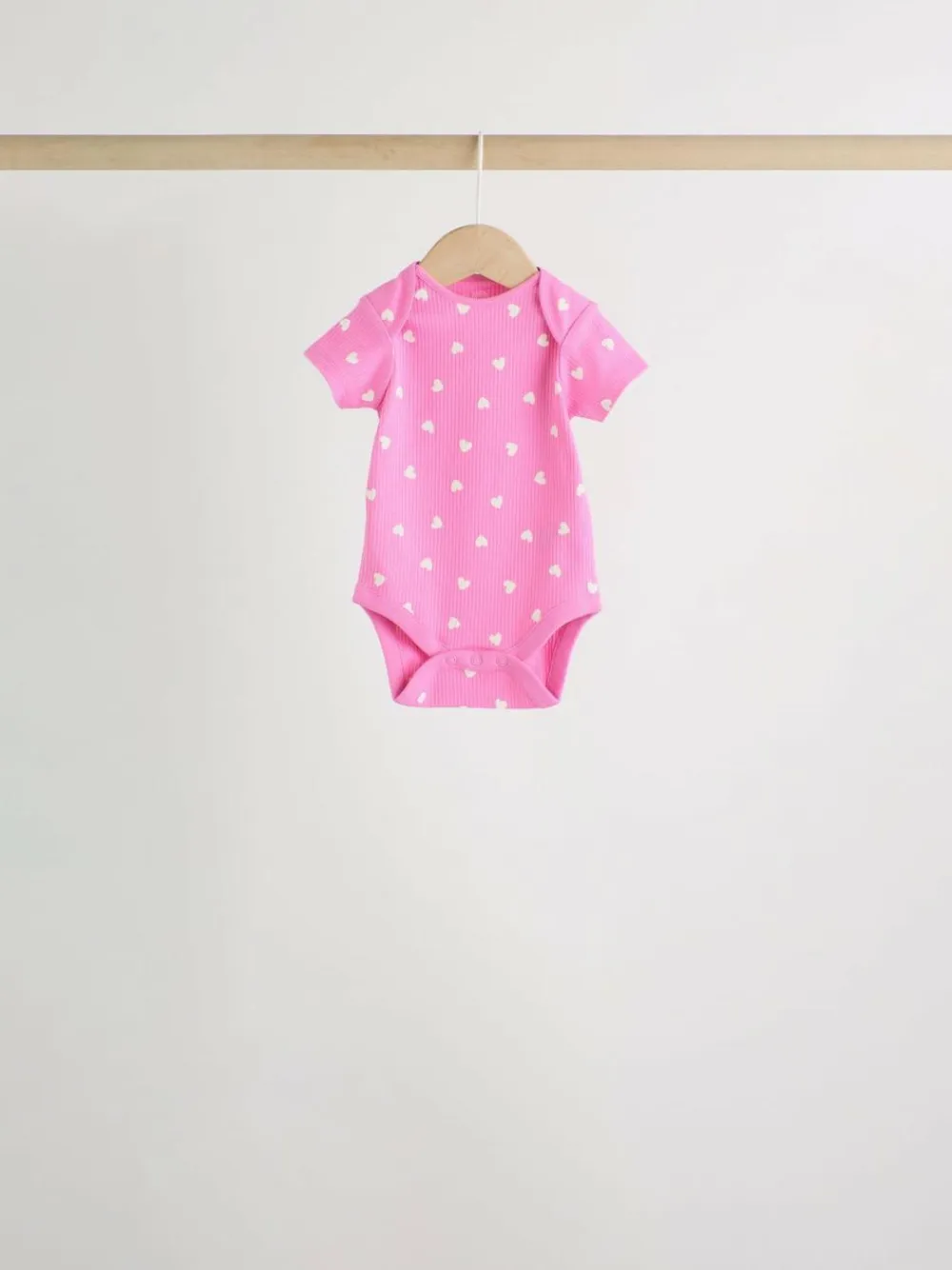 Discount Next Pink Short Sleeve Baby Bodysuits 5 Pack