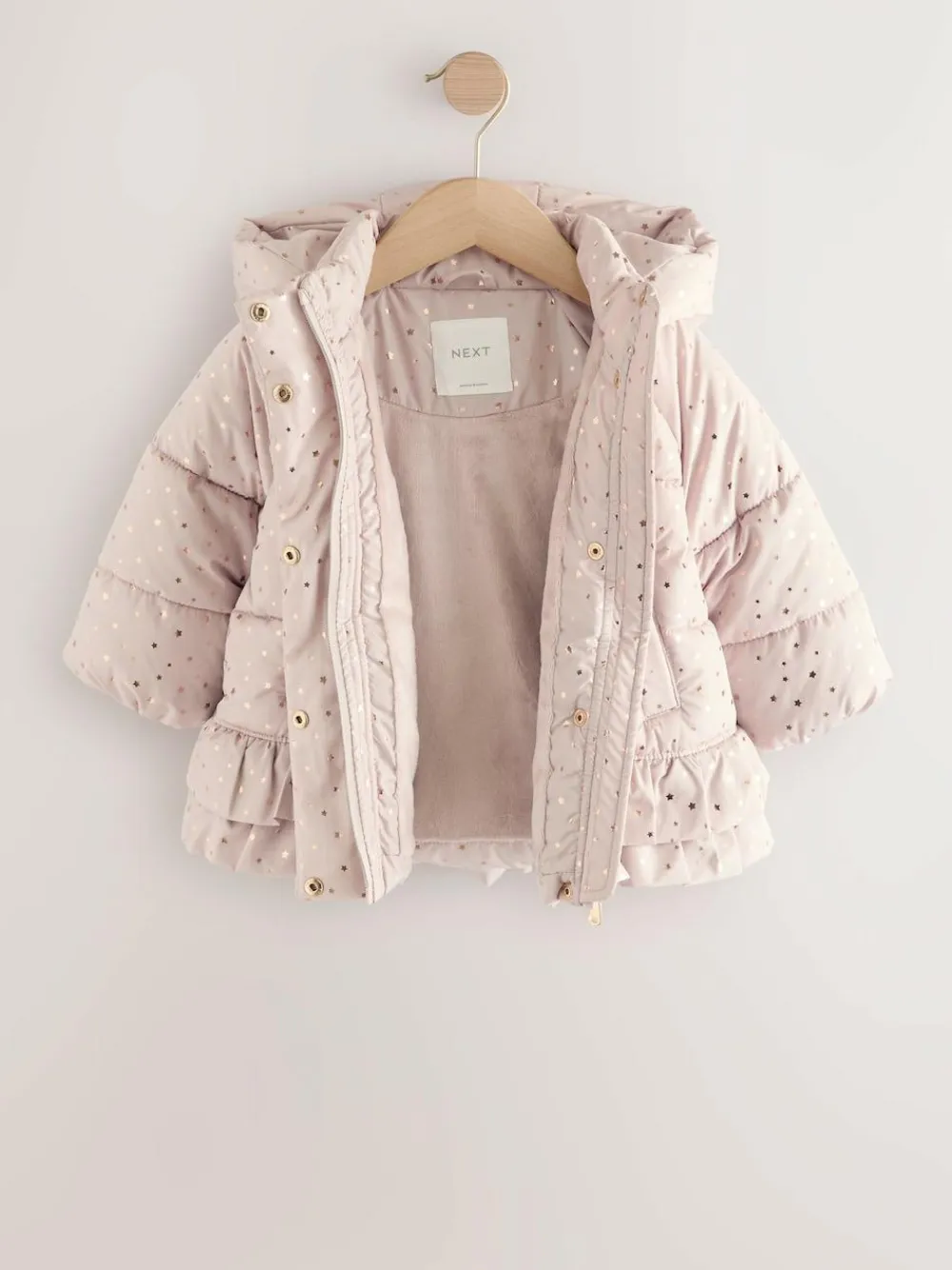 Next Shower Resistant Padded Coat With Frill Hem (3mths-7yrs)^ Baby Winter Clothing|Coats, Jackets & Pramsuits