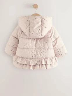 Next Shower Resistant Padded Coat With Frill Hem (3mths-7yrs)^ Baby Winter Clothing|Coats, Jackets & Pramsuits