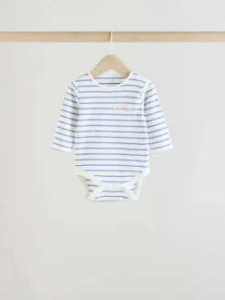 Sale Next 3 Pack Long Sleeve Baby Bodysuits Pink Slogan