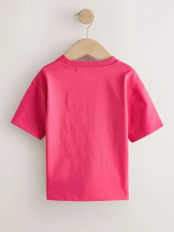 Outlet Next Pink Smile Short Sleeve Small Graphic T-Shirt (3mths-7yrs)