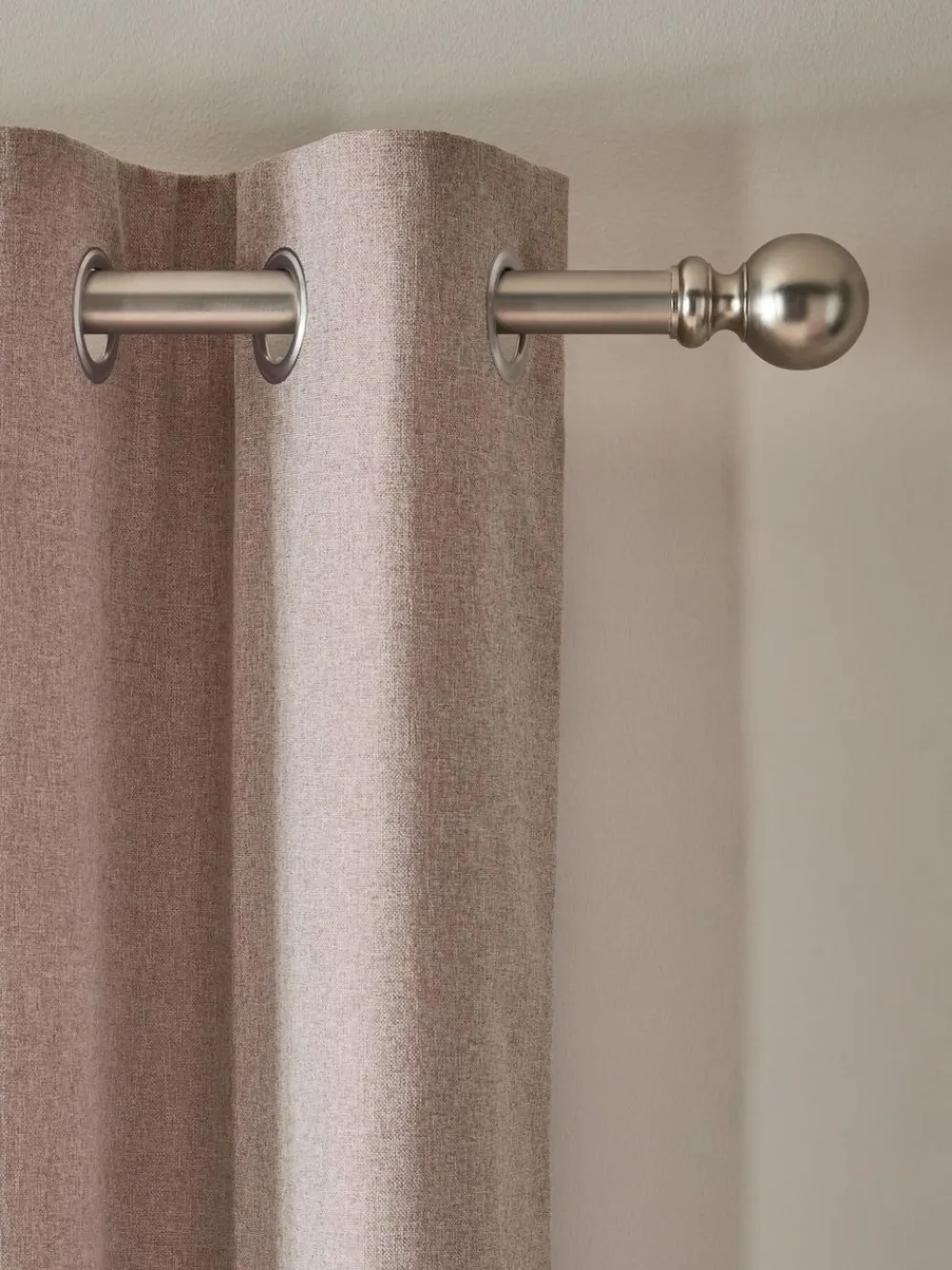 Sale Next Soft Marl Blackout/Thermal Eyelet Curtains Pink