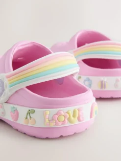 Clearance Next Standard Fit (F) Character Clogs Pink