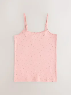 Clearance Next Strappy Printed Cami Vests 3 Pack (1.5-16yrs) Pink