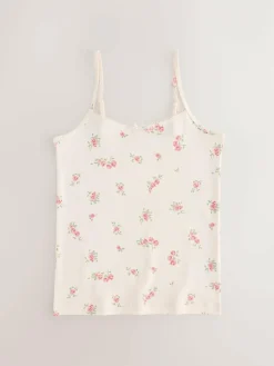Clearance Next Strappy Printed Cami Vests 3 Pack (1.5-16yrs) Pink