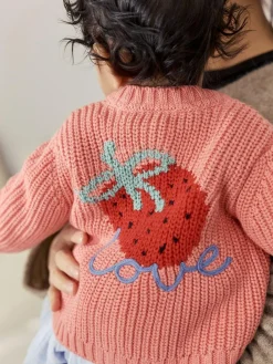 Next Baby Embroidered Back Cardigan (0mths-2yrs)^ Knitwear|Knitwear