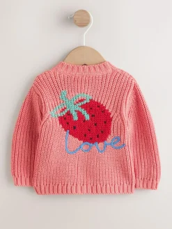 Next Baby Embroidered Back Cardigan (0mths-2yrs)^ Knitwear|Knitwear