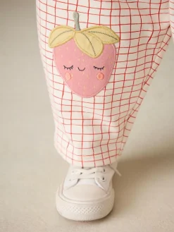 Next Embellished Barrel Trousers (3mths-7yrs) Pink Strawberry