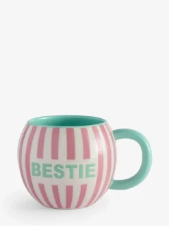 Clearance Next Pink Stripe Bestie Mug