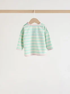 Next Pink Stripe Long Sleeve Top And Leggings Set 6 Piece (0mths-3yrs)^ Tops