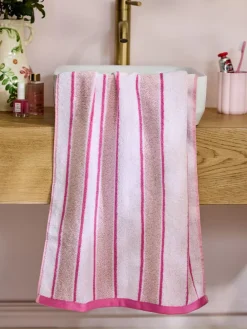 Next Pink Stripe Towel
