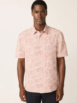 Next Textured Floral Print Short Sleeve Shirt^ Shirts