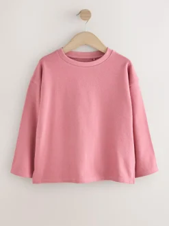 Sale Next Textured Long Sleeve Top (3-16yrs) Pink