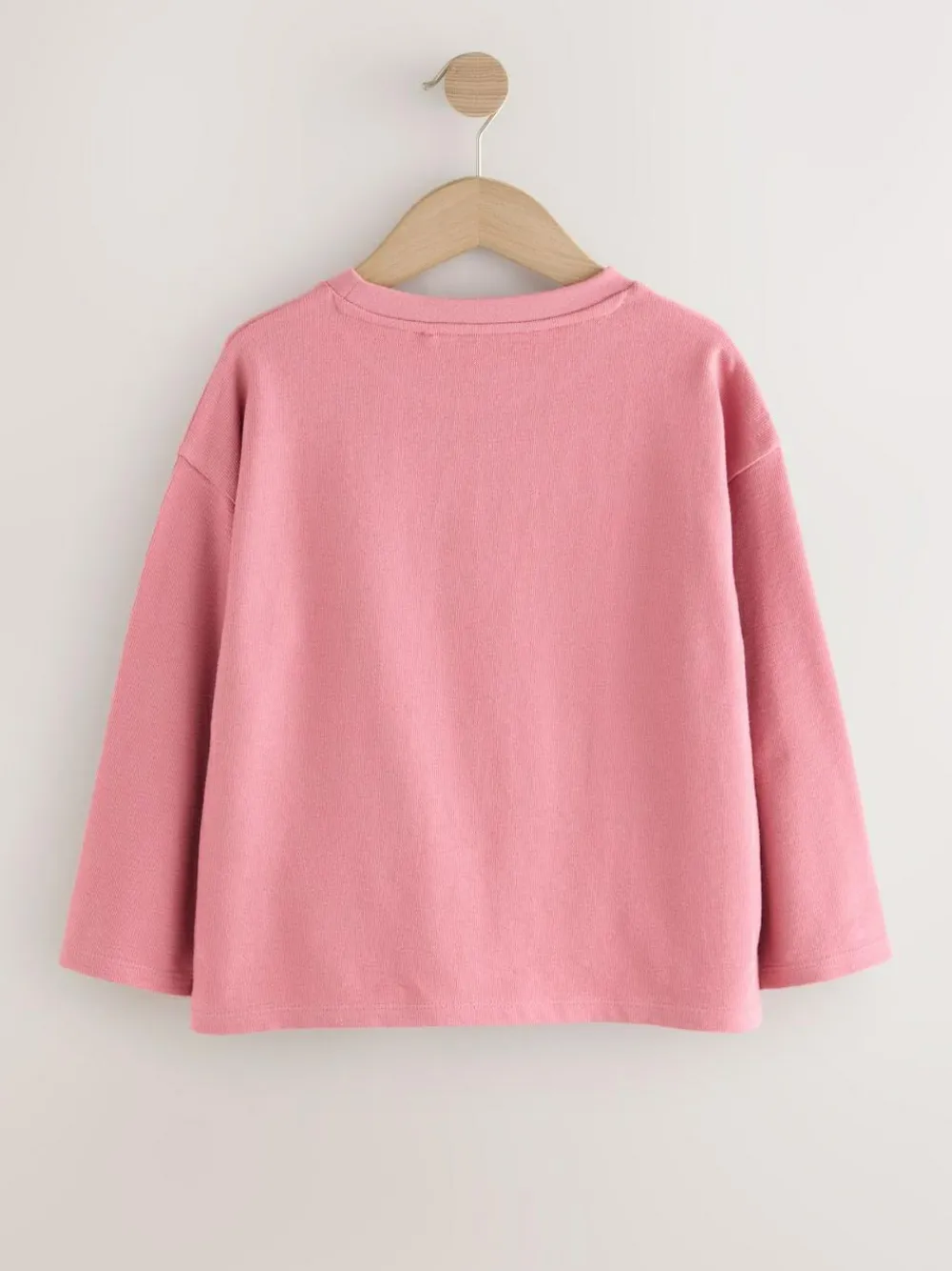 Sale Next Textured Long Sleeve Top (3-16yrs) Pink