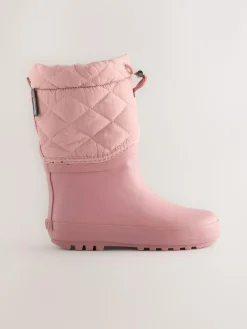 New Next Pink Thinsulate Lined Cuff Wellies