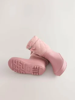 New Next Pink Thinsulate Lined Cuff Wellies