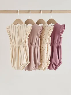 Next Frill Shoulder Baby Rompers 4 Pack^ Sets & Co-Ords|Sets & Co-Ords