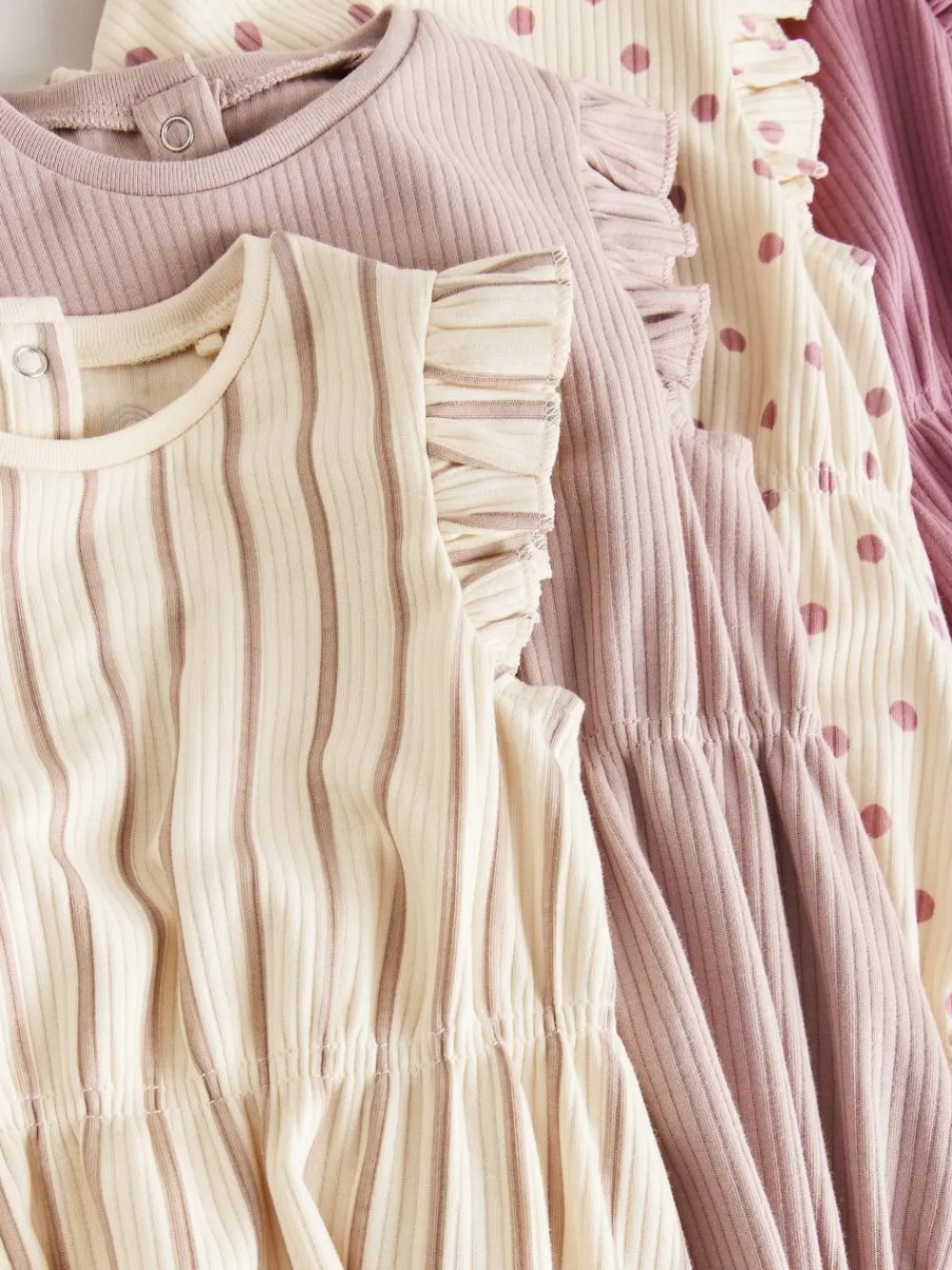 Next Frill Shoulder Baby Rompers 4 Pack^ Sets & Co-Ords|Sets & Co-Ords