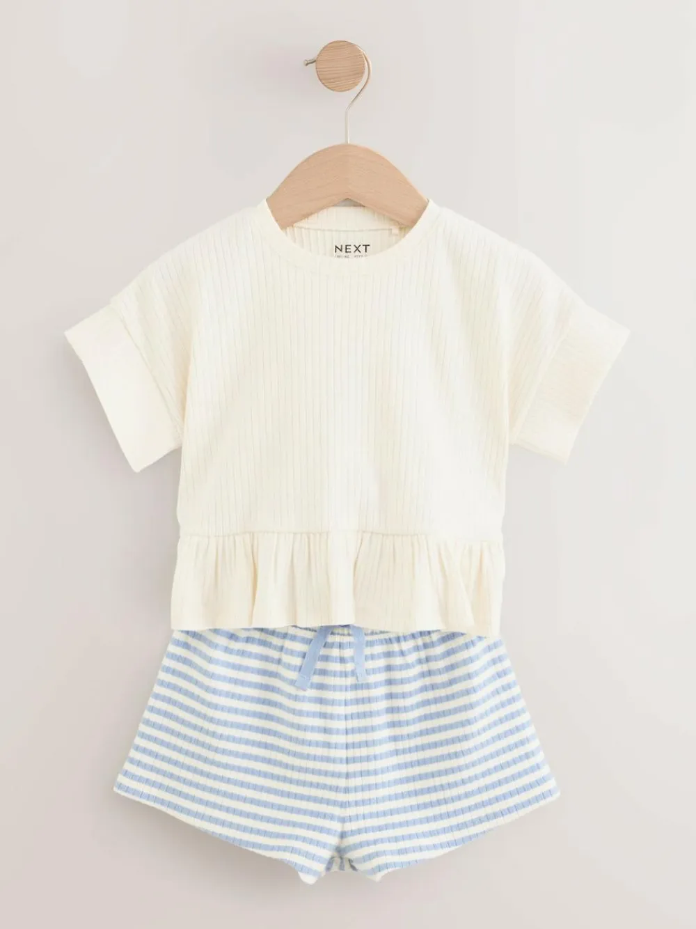 Best Next Pink T-Shirt & Short 2 Pack Set (3mths-7yrs)