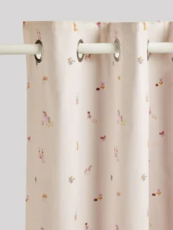 Outlet Next Pink Unicorn Castle Eyelet Blackout Curtains