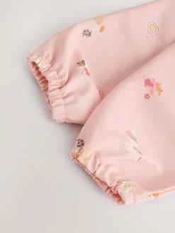 Next Pink Unicorn Fairies Weaning And Feeding Sleeved Bib^ Unisex|Bibs