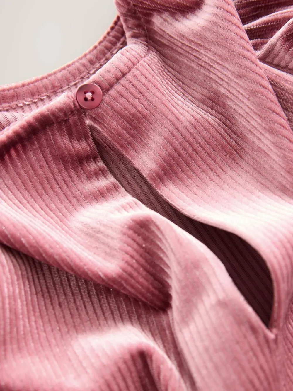 Next Pink Velour Jumpsuit (3-16yrs)