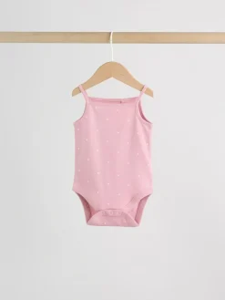 Next Pink Vest Baby Bodysuits 5 Pack^ Bodysuits & Vests|Vests