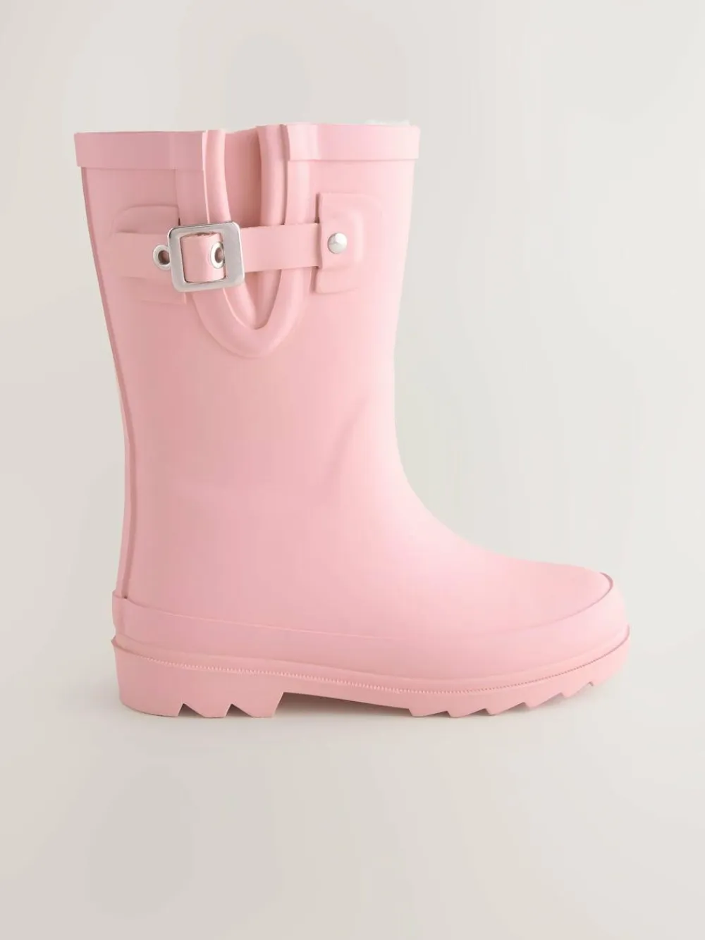 Outlet Next Warm Lined Buckle Wellies Pink