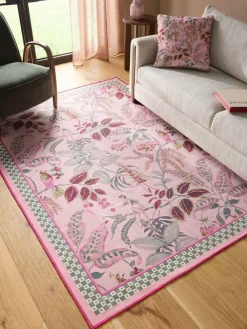 Online Next Pink Washable Exotic Monkey Floral Rug