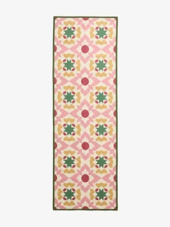 Sale Next Washable Geometric Tile Runner Pink