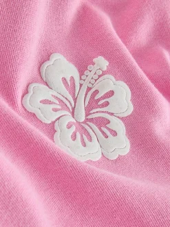 Clearance Next Pink Washed Flower Hoodie (3-16yrs)