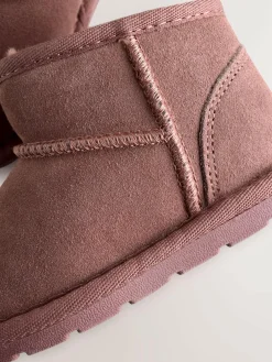 Next Pink Water Repellent Standard Fit (F) Suede Pull On Boots^ Baby Boots|Boots
