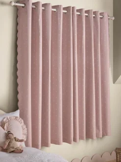 Next Pink Wave Edge Heart Eyelet Blackout Curtains^ Curtains & Blinds