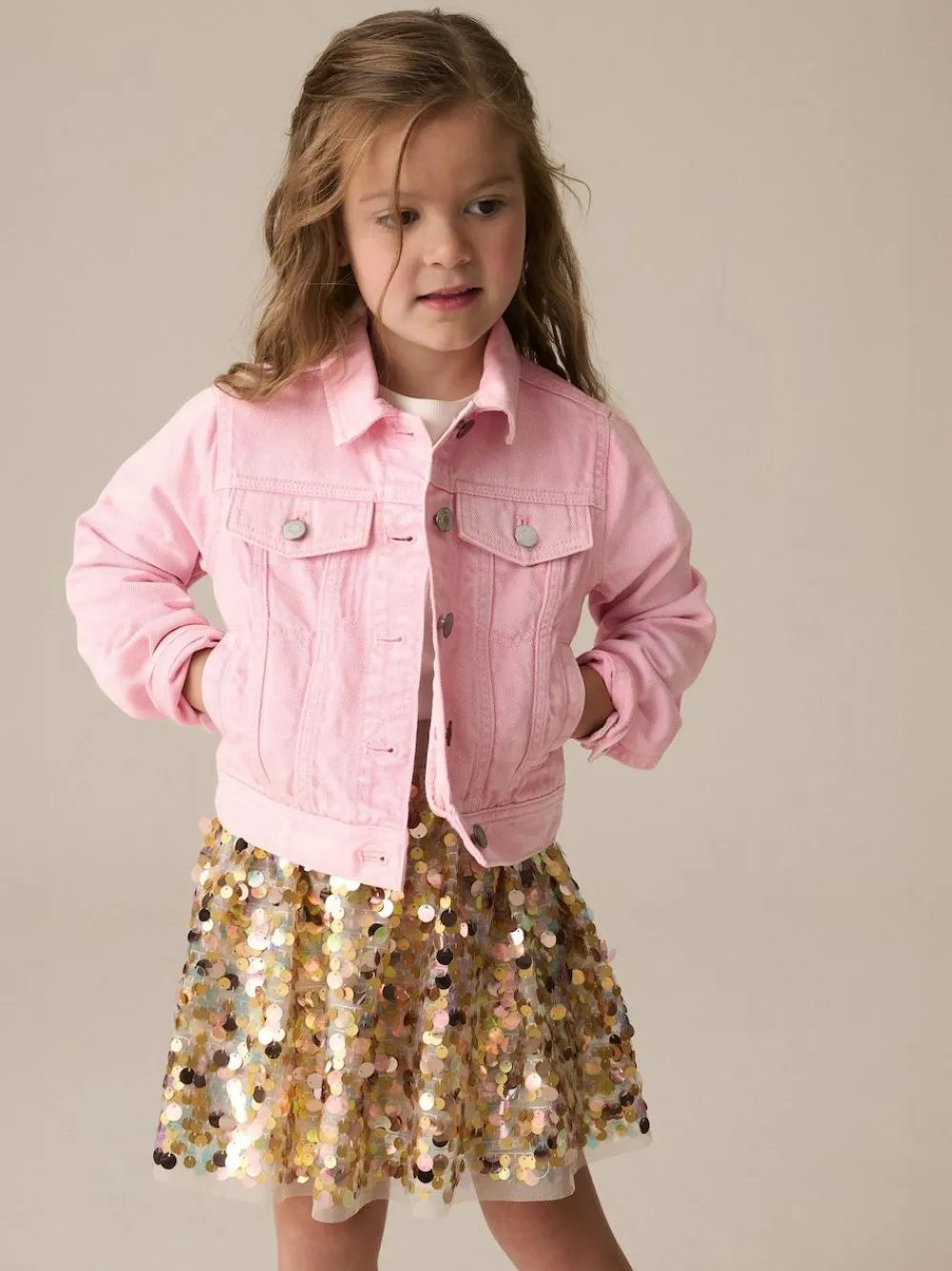 Hot Next Western Jacket (3-16yrs) Pink