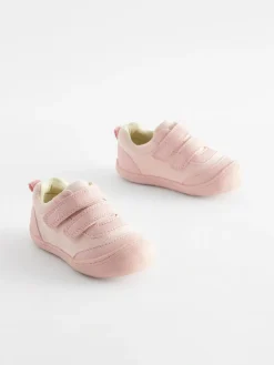 Next Pink Wide Fit (G) Crawler Trainers